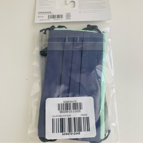 New 5-Pack Athleta Girls Adjustable Masks - Picture 4 of 4